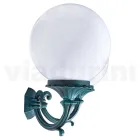 Lampa de gradina cu 2 Lumini Acrilice si Structura din Aluminiu - Trovanero Viadurini