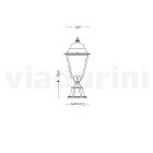 Lampa de gradina vintage din aluminiu Made in Italy - Bonaria Viadurini