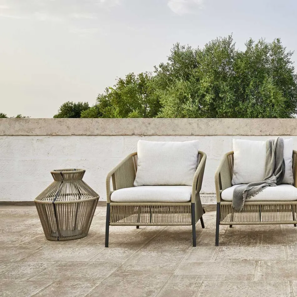 Lampa de gradina din fibra si aluminiu Made in Italy - Cricket by Varaschin Viadurini