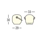 Lampă de grădină din polietilenă cu mâner Made in Italy - Galicia Viadurini