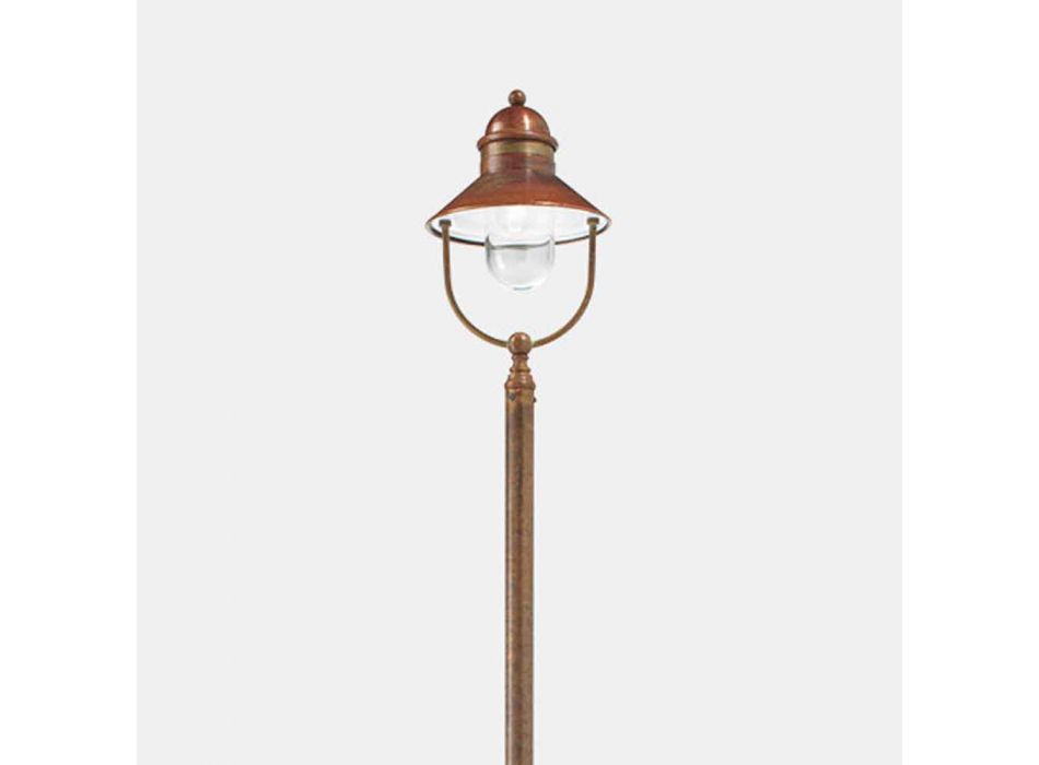 Lampă de grădină Lamppost Vintage alamă și cupru 3 dimensiuni - Borgo de Il Fanale Viadurini
