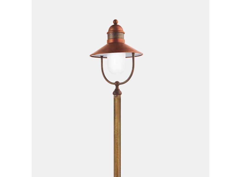 Lampă de grădină Lamppost Vintage alamă și cupru 3 dimensiuni - Borgo de Il Fanale Viadurini