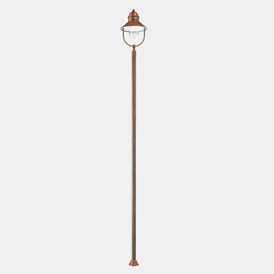 Lampă de grădină Lamppost Vintage alamă și cupru 3 dimensiuni - Borgo de Il Fanale Viadurini