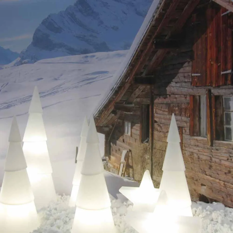 Lampă de interior sau exterior din plastic alb, roșu sau verde - Alberostar Viadurini