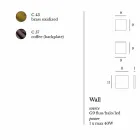 Design lampa de perete din alamă și oțel Ø11xh.11xsp.10 cm Venus Viadurini