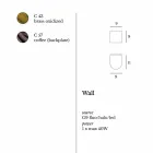 lampă de perete modern din alamă și inox Ø11xh.11xsp.12 cm Bernadet Viadurini