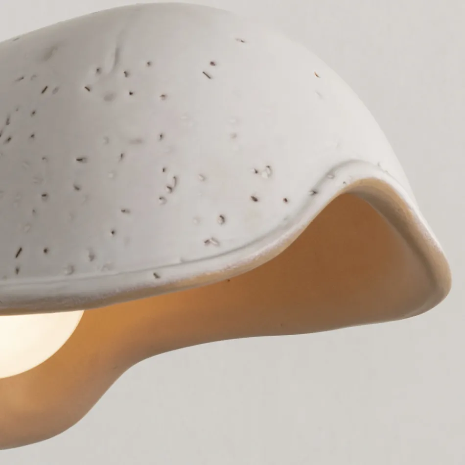 Lampă de perete fabricată manual în majolică toscană Made in Italy - Toscot Bistrò Viadurini