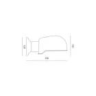 Lampă de perete fabricată manual în majolică toscană Made in Italy - Toscot Bistrò Viadurini