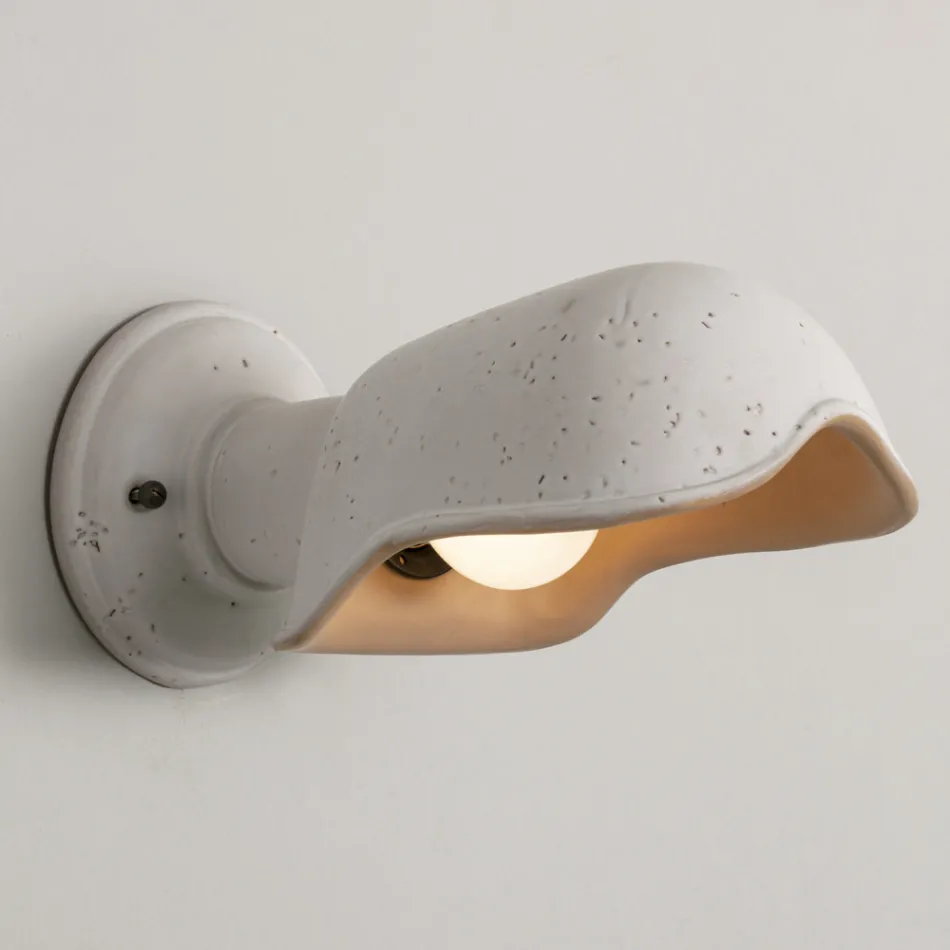 Lampă de perete fabricată manual în majolică toscană Made in Italy - Toscot Bistrò Viadurini