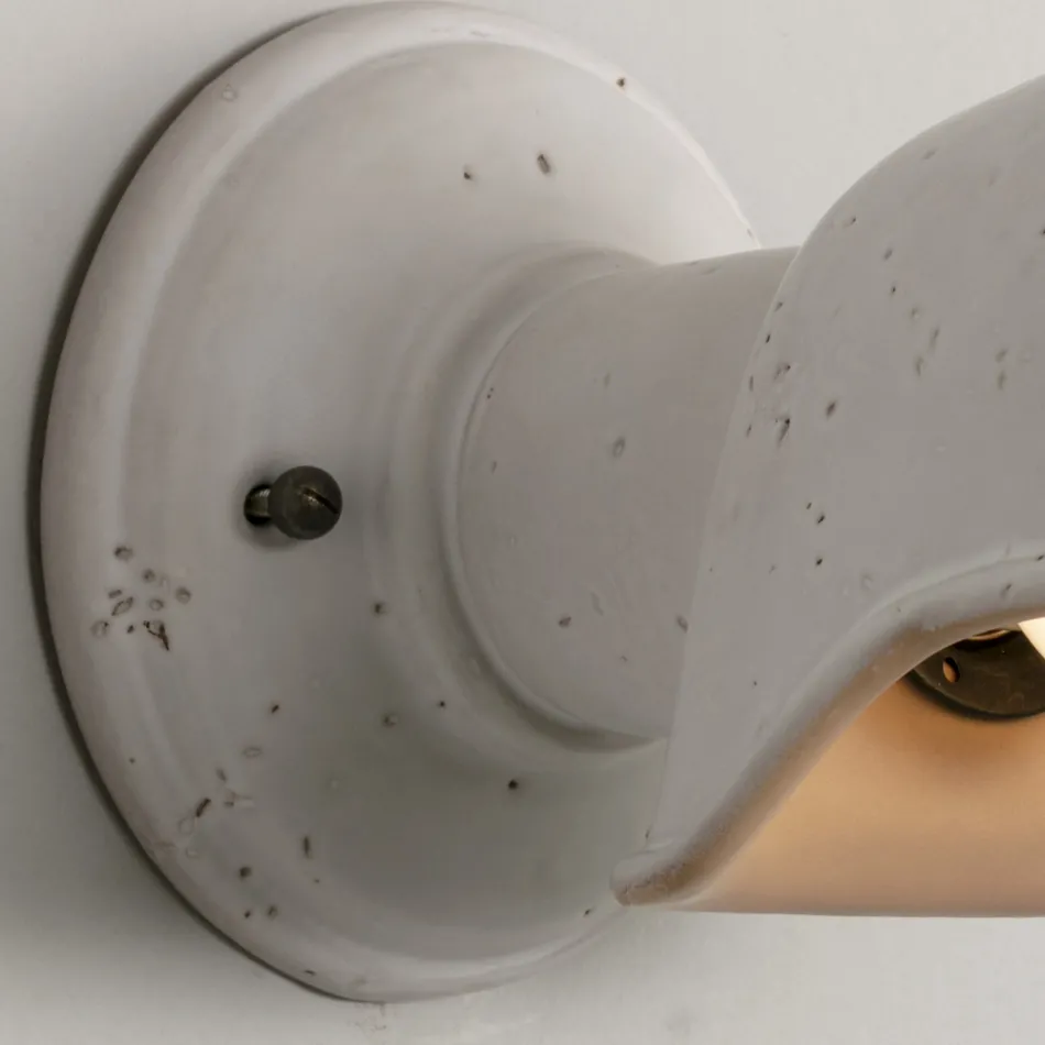 Lampă de perete fabricată manual în majolică toscană Made in Italy - Toscot Bistrò Viadurini