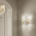 Aplică de perete din sticlă venețiană realizată manual, fabricată în Italia - Graham Viadurini