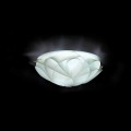 lampa de perete perla de design modern, de culoare albă, cu diametrul de 28 cm, Lena