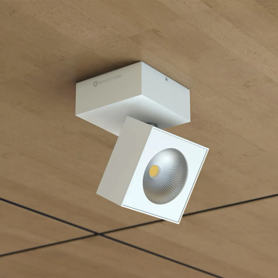 Aplică Decorativă Led 14W Aluminiu Alb sau Negru - Vernon Viadurini