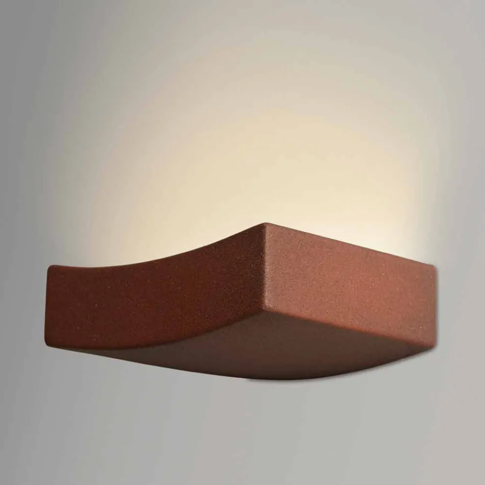 Lampa de perete moderne din oțel de proiectare Ø13xh.3,5xsp.10 cm Osea Viadurini