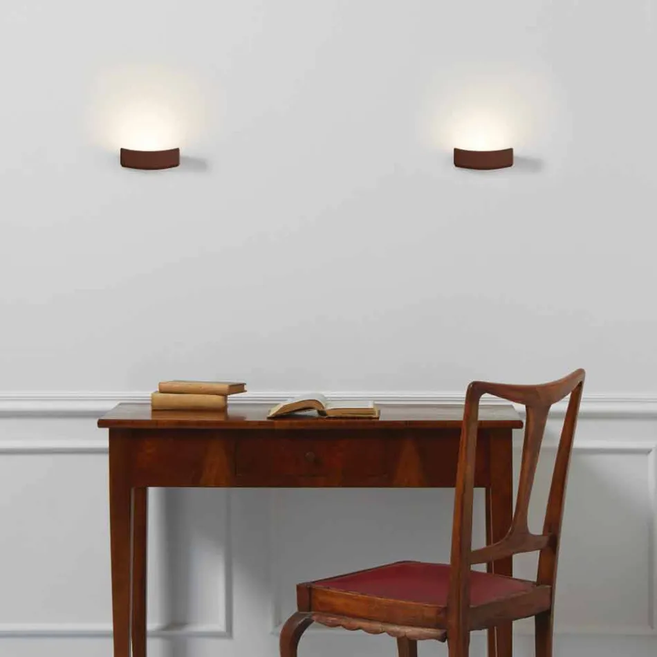 Lampa de perete moderne din oțel de proiectare Ø13xh.3,5xsp.10 cm Osea Viadurini