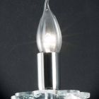 Lampă de sticlă de proiectare de perete și Cristallo Ivy, a făcut în Italia Viadurini