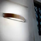 cupru lampa de perete de moda si metacrilat alb Viadurini