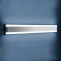 Lampă de perete din oțel inoxidabil, plexiglas și aluminiu cu lumină LED - Magneto