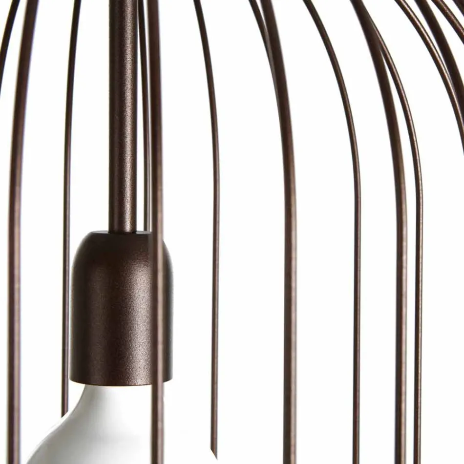 lampa de perete din oțel Ø35xh.70xL.cavo100 cm Bibiana Viadurini