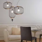 lampa de perete din oțel Ø35xh.70xL.cavo100 cm Bibiana Viadurini