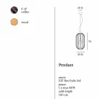 lampa de perete din oțel Ø35xh.70xL.cavo100 cm Bibiana Viadurini