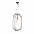 Pandantiv lampa 35xH70xL.cavo100 cm diametru oțel Bibiana