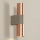 Lampă de perete din ceramică și cupru realizată manual în Italia - Toscot Match Viadurini