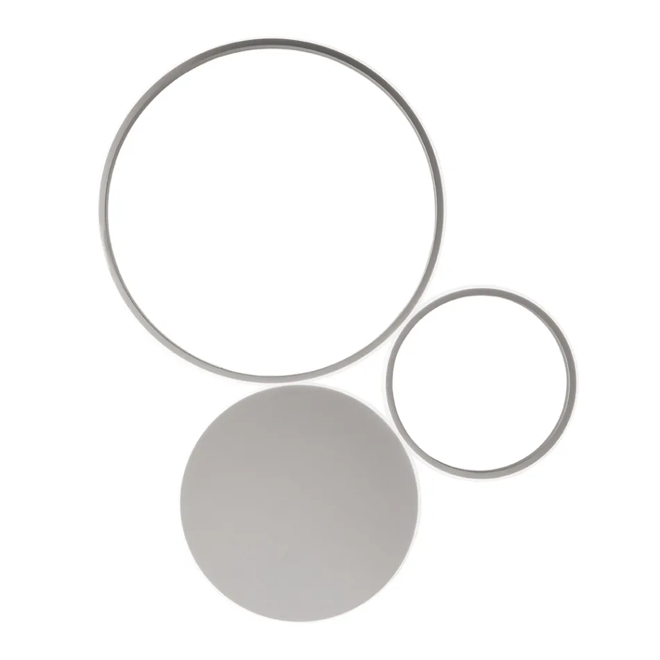 Aplică din metal vopsit cu design modern LED - Punto Viadurini