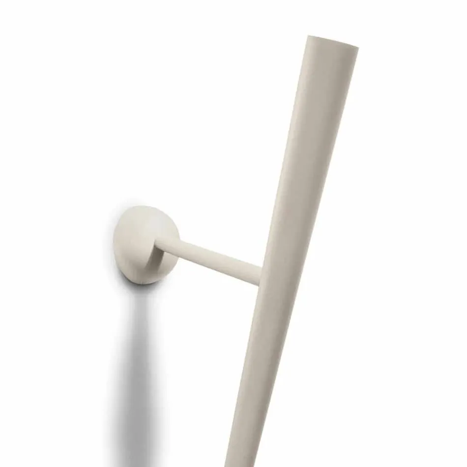 Lampă de perete din metal vopsit cu LED integrat Fabricat în Italia - Tron Viadurini