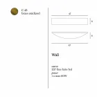 lampa de perete cu un design modern din alamă Ø47xh.8xsp.8 cm Blandine Viadurini