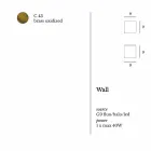 lampa de perete cu un design modern din alamă Ø9xh.9xsp.9 cm Venus Viadurini