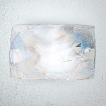 Aplica de perete din sticla sidefata suflata manual la Venetia - Cristal