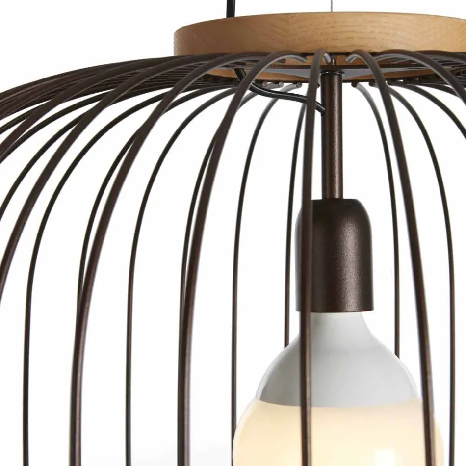 lampă de perete modern, din oțel Ø48xh.40xL.cavo100 cm Beren Viadurini