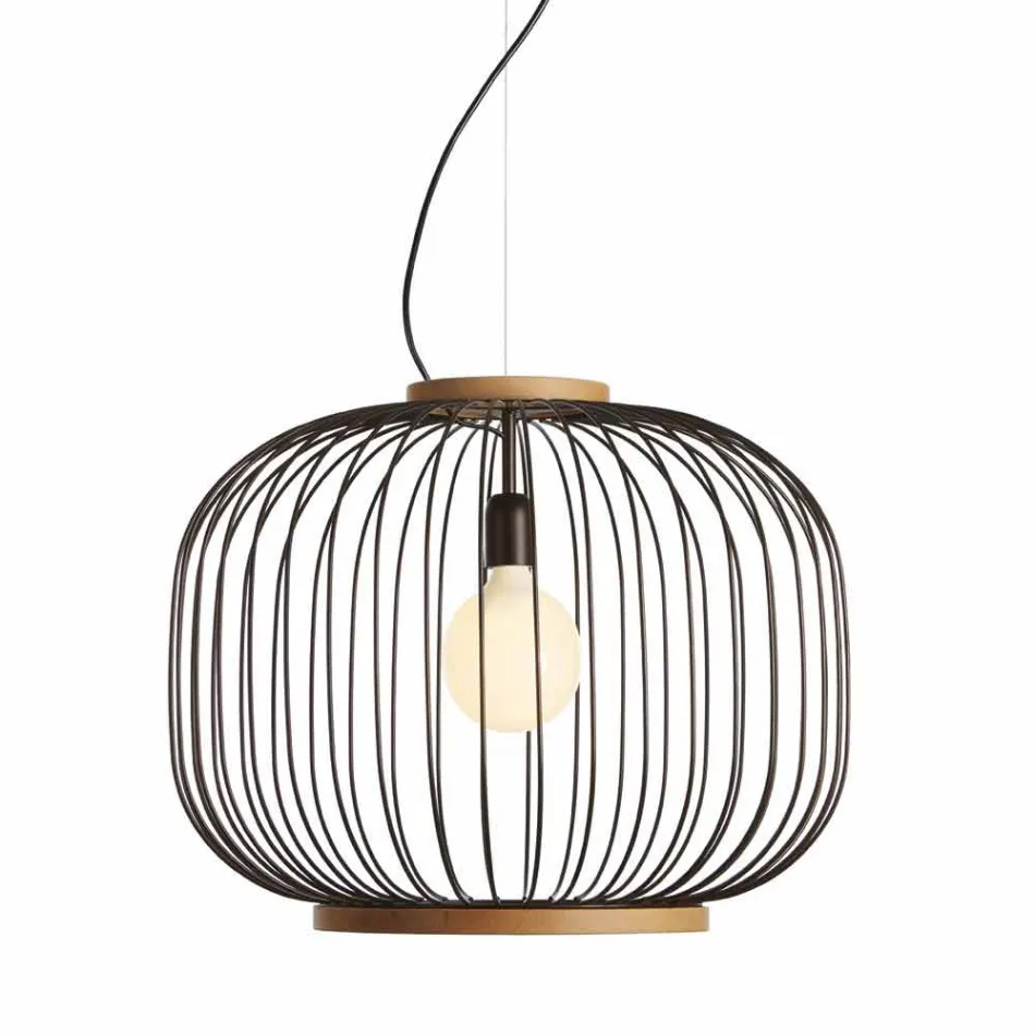 lampă de perete modern, din oțel Ø48xh.40xL.cavo100 cm Beren Viadurini