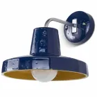 Lămpi de perete moderne în majolica și alamă toscană, Rossi Toscot Viadurini