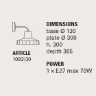 Lămpi de perete moderne în majolica și alamă toscană, Rossi Toscot Viadurini