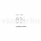 Lampă de iluminat clasic în aer liber din Italia, aluminiu Kristel Viadurini