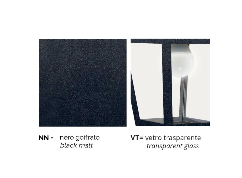 Aplica de exterior din aluminiu fabricata in Italia, Aquilina Viadurini