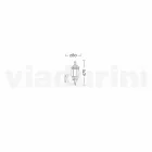 Lampa de perete din aluminiu produsa in Italia, Anika Viadurini