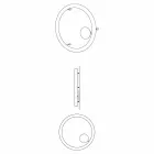 Lampă de perete modernă rotundă din polietilenă Made in Italy - Slide Giotto Viadurini