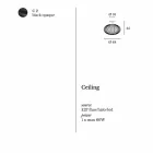 lampă de tavan modern din otel vopsit, Ø48xH 35 cm, Heila Viadurini