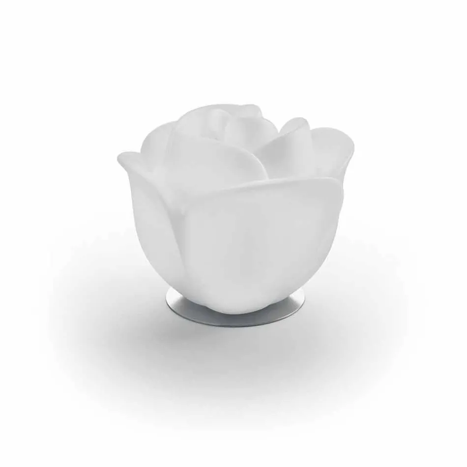 Lampă de masă în formă de trandafir cu inducție RGBW Led - Baby Love de Myyour Viadurini