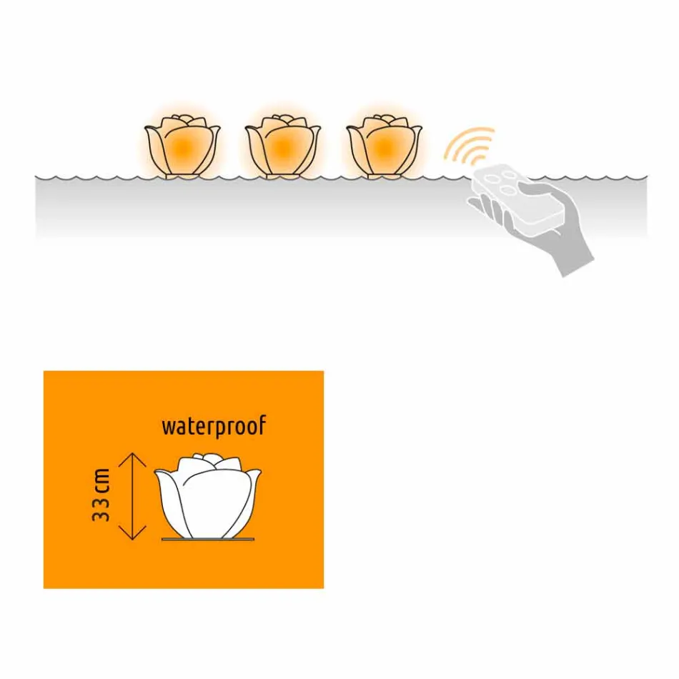 Lampă de masă în formă de trandafir cu inducție RGBW Led - Baby Love de Myyour Viadurini