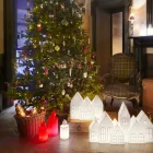 Lampă de masă lumânare luminoasă albă sau roșie Design de Slide - Fiammetta Viadurini