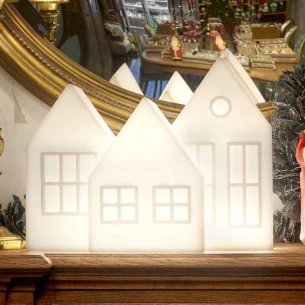 Lampă de masă Casetă Led Alb sau Roșu Design Slide Fabricat în Italia - Kolme Viadurini