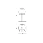 Lampă de masă cu structură metalică lucioasă Made in Italy - Donatina Viadurini