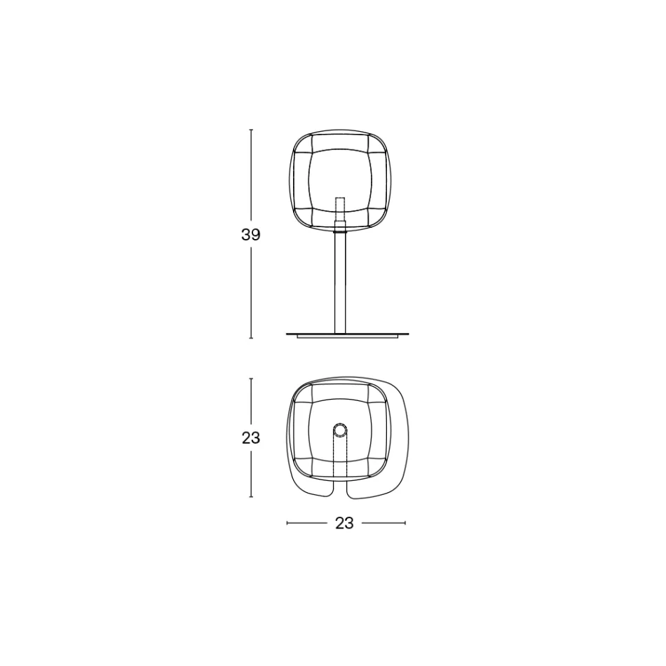 Lampă de masă cu structură metalică lucioasă Made in Italy - Donatina Viadurini