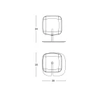 Lampă de masă cu structură metalică lucioasă Made in Italy - Donatina Viadurini