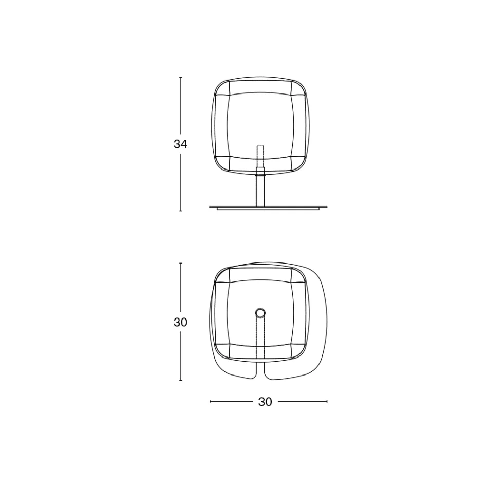 Lampă de masă cu structură metalică lucioasă Made in Italy - Donatina Viadurini