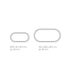 Lampă de masă din cristal acrilic și frunză de aur, argint sau cupru - Gnassi Viadurini